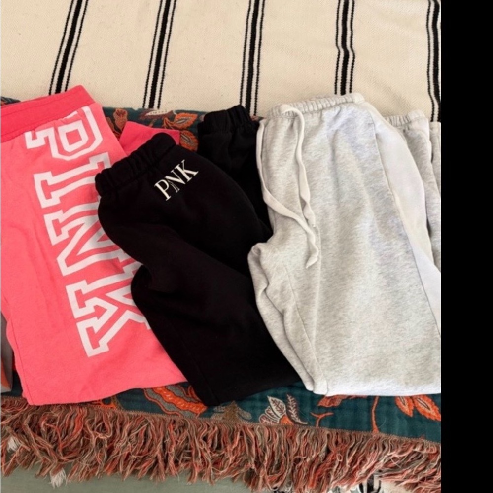 Victoria’s Secret PNK Sweatpants/joggers - set of 3